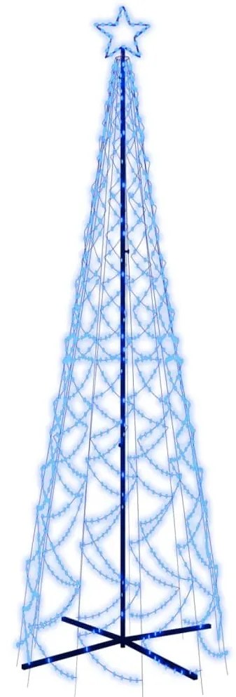 vidaXL Χριστουγεννιάτικο Δέντρο Κώνος 500 LED Μπλε 100 x 300 εκ.