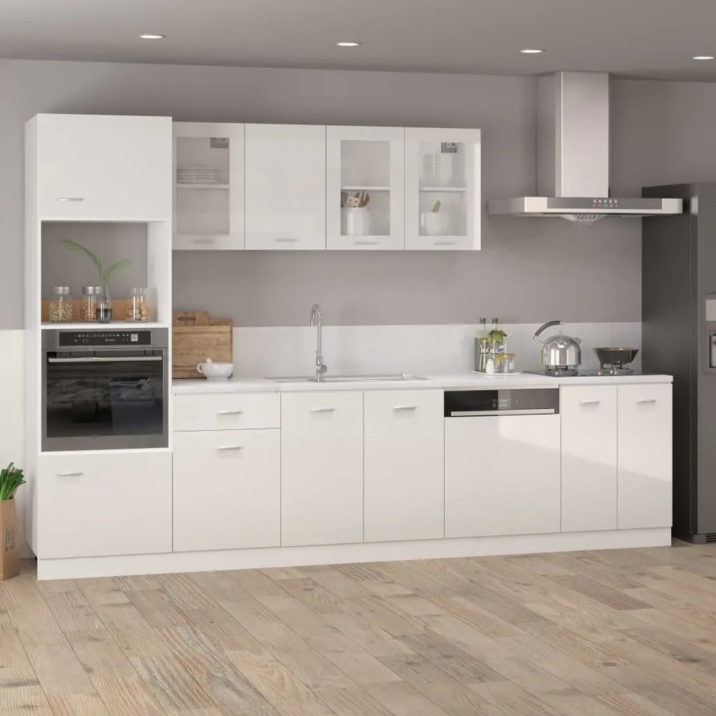vidaXL Ντουλάπι Κρεμαστό Lyon Γυαλιστερό Λευκό 39,5x31x60εκ. από
