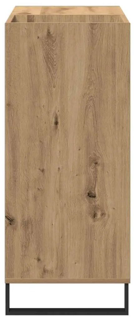vidaXL Ντουλάπι δίσκων βινυλίου με ράφι artisan δρυς 85 x 38 x 89 εκ.