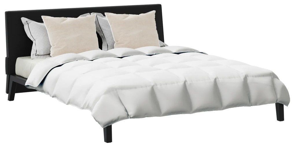 vidaXL Πάπλωμα Άλλο 3 pcs Λευκό 200 x 220 cm Πούπουλο
