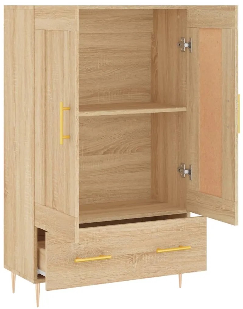 vidaXL Ντουλάπα Sonoma Δρυς 69,5 x 31 x 115 εκ. από Επεξεργασμένο Ξύλο