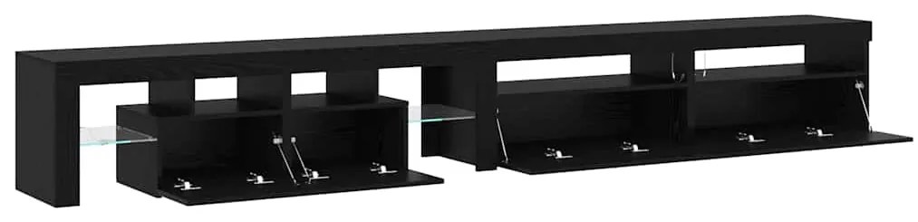 vidaXL Ντουλάπες Τηλεόρασης 3 pcs Μαύρη δρυς 290 x 36.5 x 40 εκ