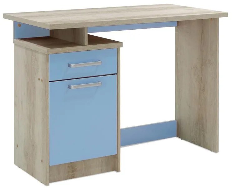 Γραφείο εργασίας Looney χρώμα castillo-μπλε 100x55x75εκ 100x55x75 εκ.