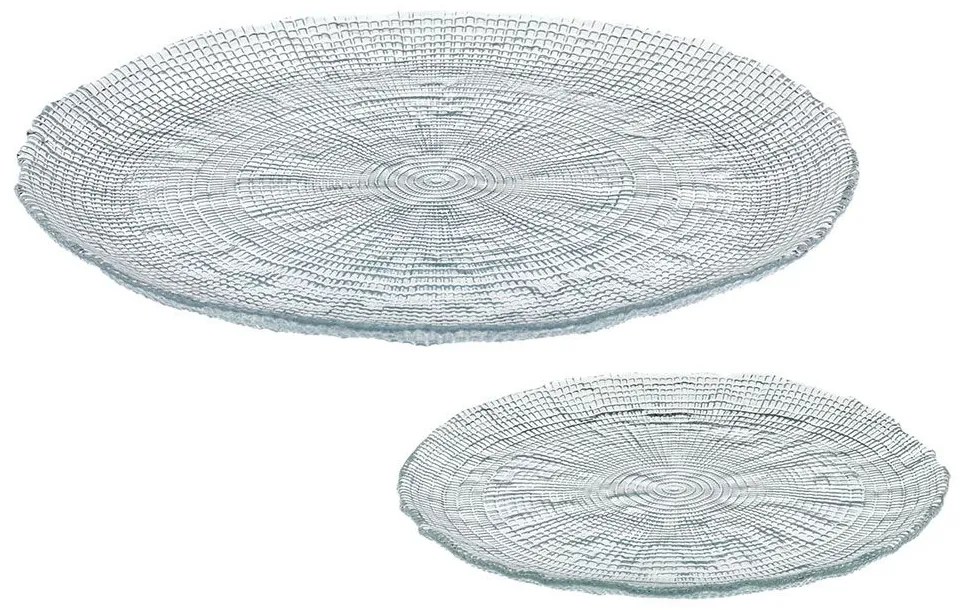 Σετ Πάστας Με Πιατέλα Kanvas (Σετ 7Τμχ) 80.260.35 Clear Cryspo Trio 7 τμχ Glass