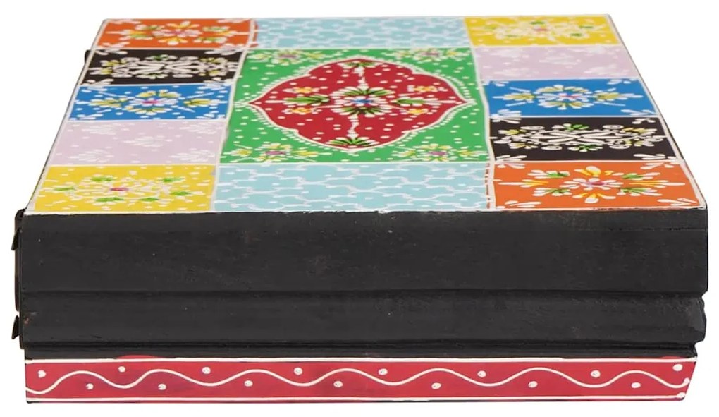 vidaXL Ράφια τοίχου 2 pcs Πολύχρωμο 40 x 20 x 6 cm Μασίφ ξύλο μάνγκο