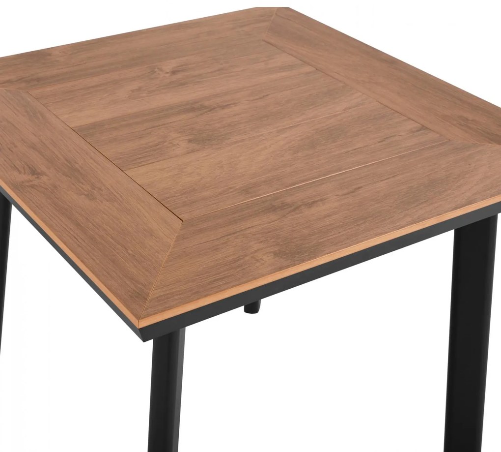 Τραπέζι TABER Αλουμινίου Ανθρακί με Επιφάνεια Polywood 80x80x72,5Υ εκ. 80x80x72.5 εκ.