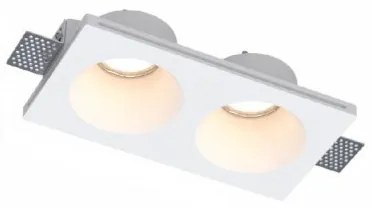 Σποτ Φωτιστικό Χωνευτό 2xGU10 Λευκό X0015-WH Inlight-Χ0015-WH-Λευκό Χ0015-WH