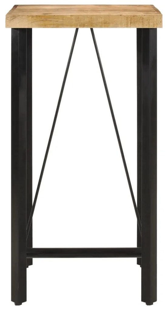 vidaXL Τραπέζι Μπαρ 55x55x107 εκ. από Μασίφ Ξύλο Μάνγκο &amp; Σίδηρο