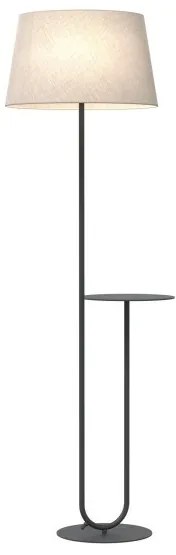 Επιδαπέδιο Φωτιστικό Βοηθητικό Ράφι 70x44cm Υφασμάτινο Αμπαζούρ Hotel Emibig -1421/LP1-Μπεζ 1421/LP1