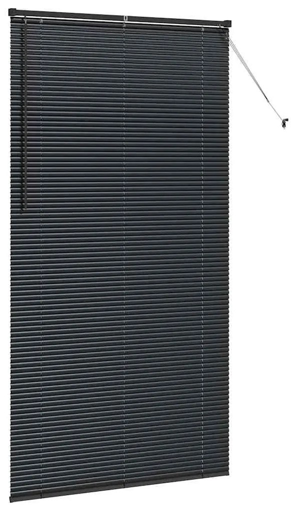 vidaXL Ρολό Παραθύρου με κουρτίνες Άλλο Μαύρο 80 x 130 εκ Αλουμίνιο