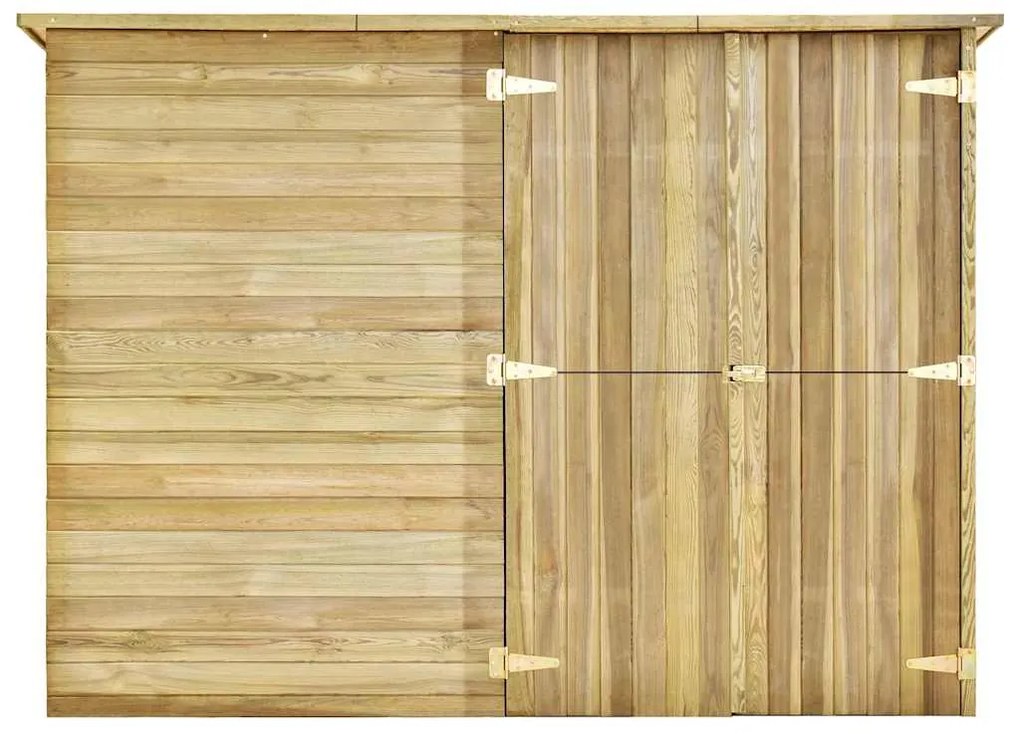 vidaXL Αποθήκη Κήπου 232 x 110 x 170 εκ. από Εμποτισμένο Ξύλο Πεύκου