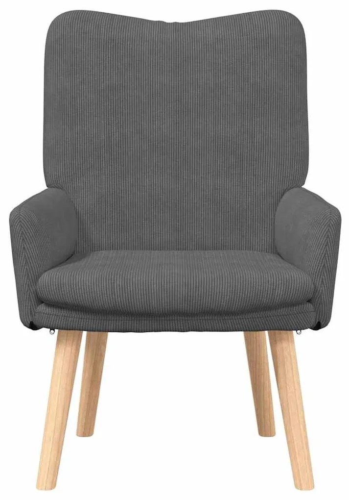 vidaXL Χαλαρωτική Πολυθρόνα Σκούρο γκρι 63 x 67 x 94 εκ. ύφασμα