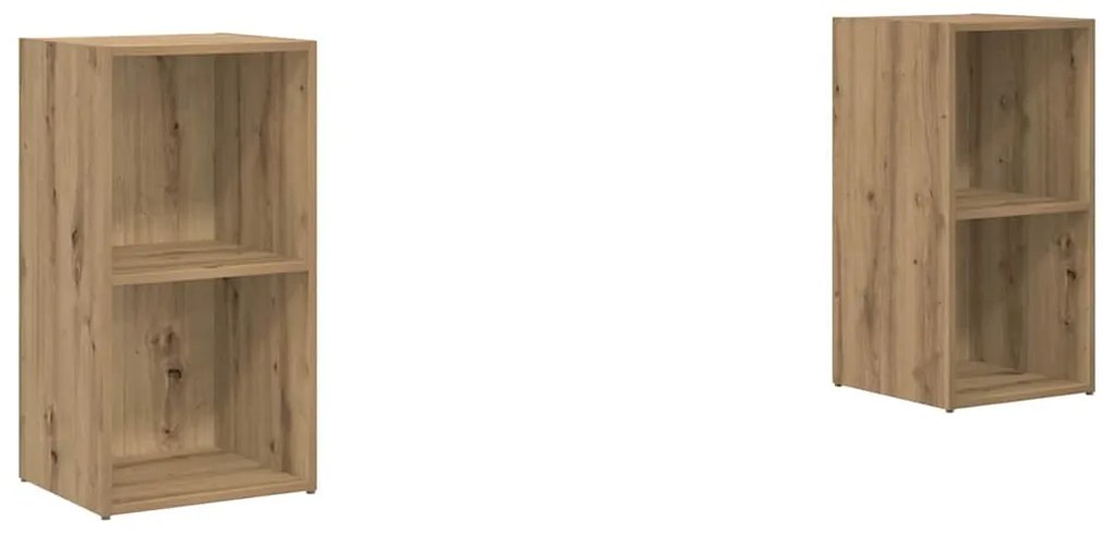 vidaXL Σετ επίπλου τηλεόρασης 2 pcs artisan δρυς 72 x 35 x 36.5 cm
