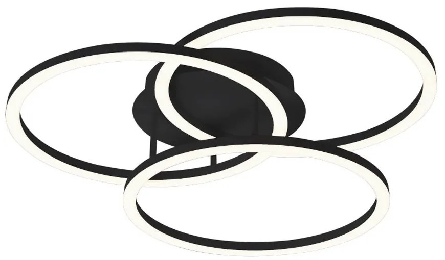 Φωτιστικό Οροφής - Πλαφονιέρα Livia 4324500 40W 3000K 2107lm 53,5x12,5cm Sand Black Viokef