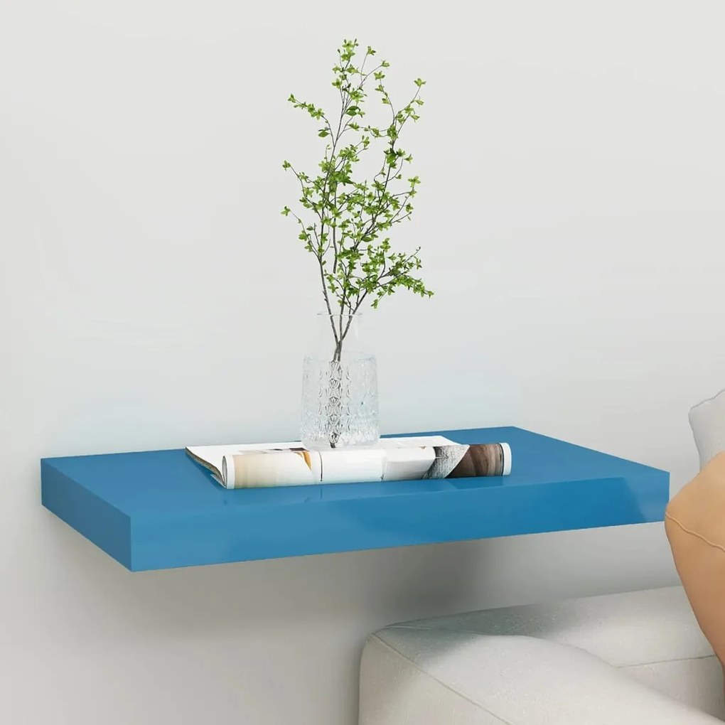 vidaXL Ράφι Τοίχου Μπλε 40 x 23 x 3,8 εκ. MDF