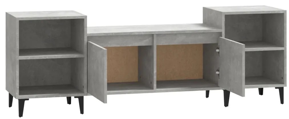vidaXL Έπιπλο Τηλεόρασης Γκρι Σκυρ. 160x35x55 εκ. Επεξ. Ξύλο