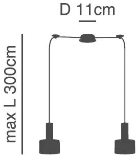 Φωτιστικό Οροφής  SE21-NM-4-NM2-MS1 ADEPT TUBE Nickel Matt Pendant Black Metal Shade+ - 51W - 100W - 77-8452