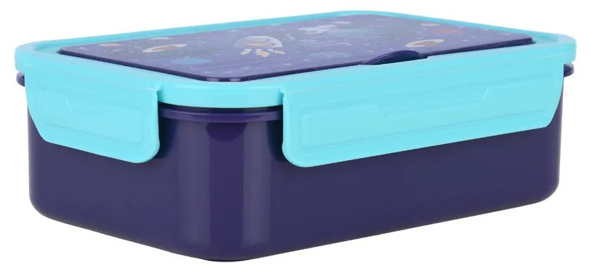 Φαγητοδοχείο Παιδικό 3 Θέσεων Πλαστικό Με Πιρούνι-Κουτάλι-Μαχαίρι 1400ml-20x13,2x7εκ. Solar Jump Save The Aegean Estia 01-33590