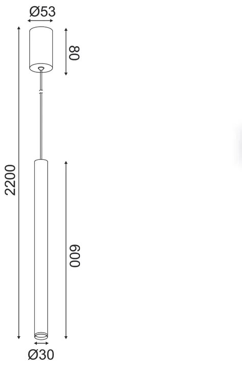 ΚΡΕΜΑΣΤΟ ΦΩΤΙΣΤΙΚΟ LED 5W 3000K 400LM FINO  ΧΡΥΣΟ ΜΕΤ/ΚΟ IP20 D3XD5,3XH220CM - 1.5W - 20W - RA31LEDP60GD