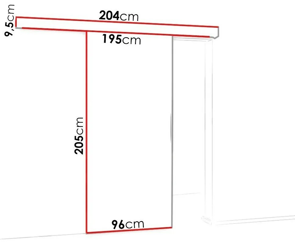 Συρόμενες πόρτες Dover 124, 27 kg, Ανθρακί, Μαύρο, Πλαστικοποιημένη μοριοσανίδα, Γκρι, Αλουμίνιο | Epipla1.gr