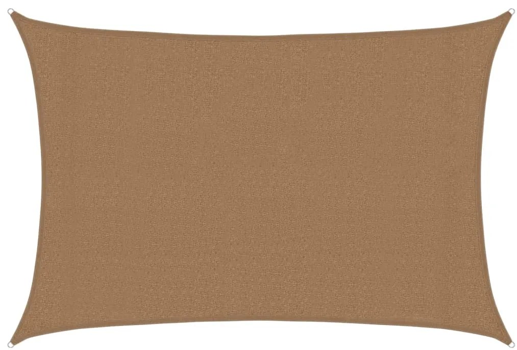 vidaXL Πανί Σκίασης Taupe 3 x 4,5 μ. από HDPE 160 γρ./μ²