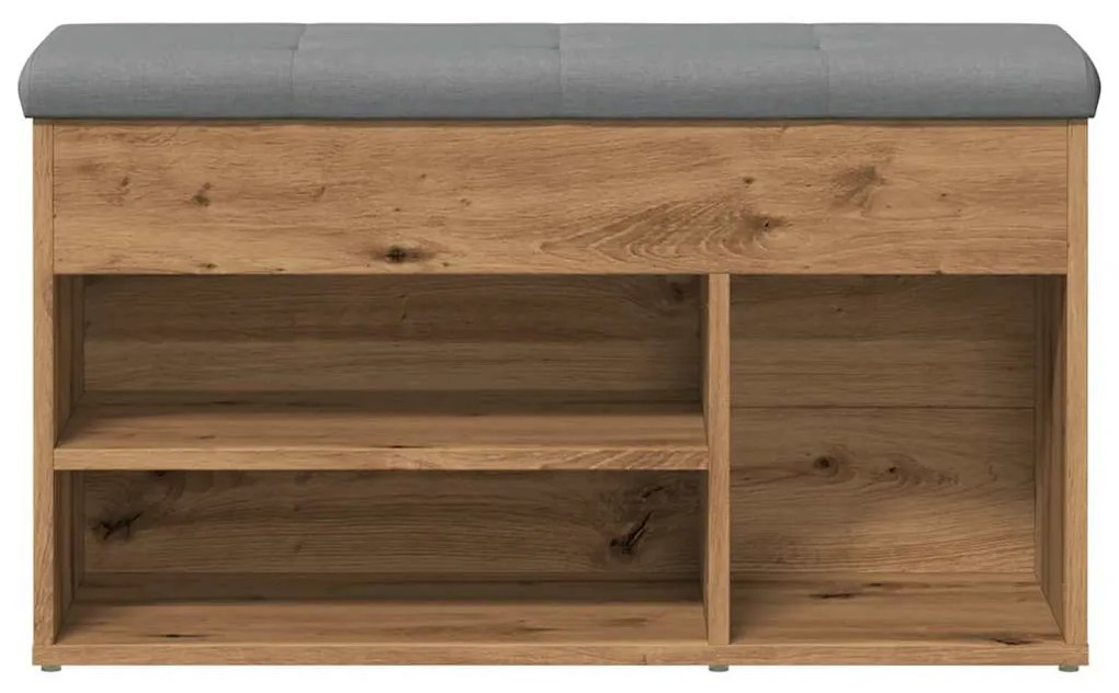 vidaXL Πάγκος παπουτσιών  Artisan Oak 82x32x45,5 cm Κατασκευασμένο ξύλο