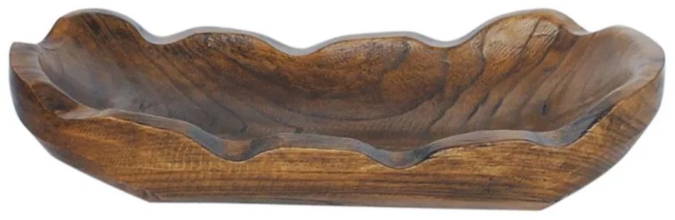 Διακοσμητική Πιατέλα Mango 00.07.75507 51x21x11cm Walnut Ξύλο