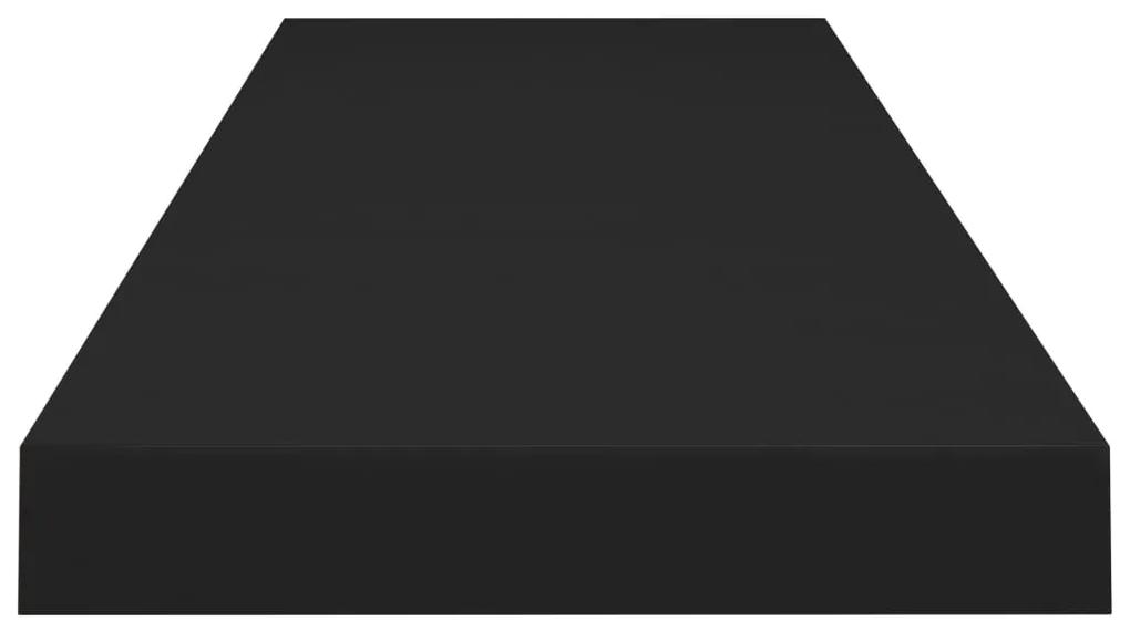 vidaXL Ράφια Τοίχου 2 τεμ. Μαύρα 90x23,5x3,8 εκ. MDF