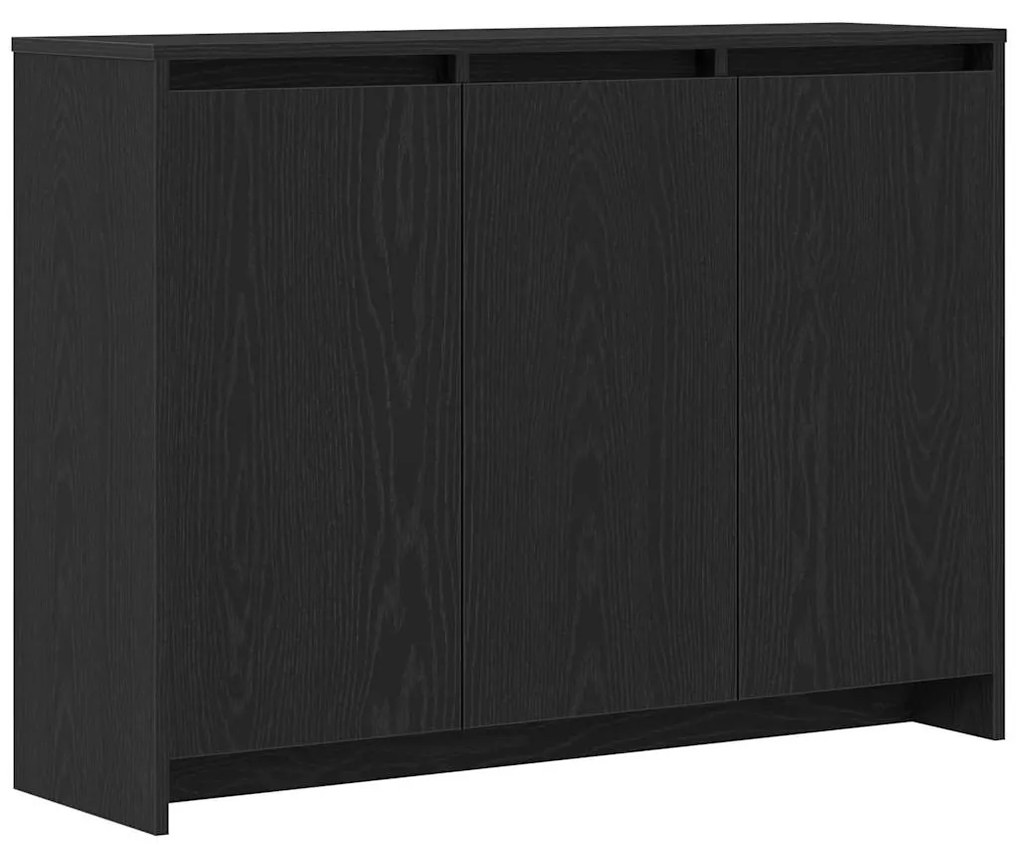 vidaXL Πλαϊνό γραφείο Μαύρο 102 x 29.5 x 75 εκ Επεξεργασμένο ξύλο