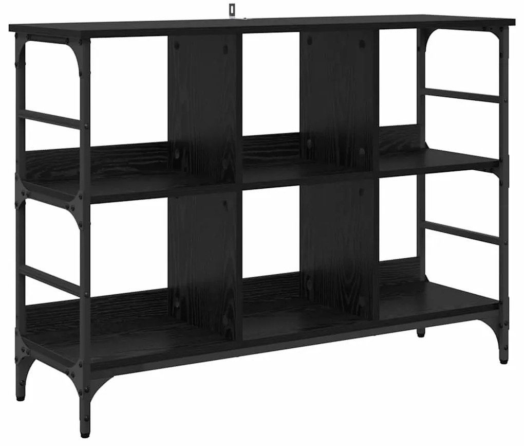 vidaXL Πλαϊνό γραφείο Μαύρη Οξυά 102 x 32 x 73,5 εκ