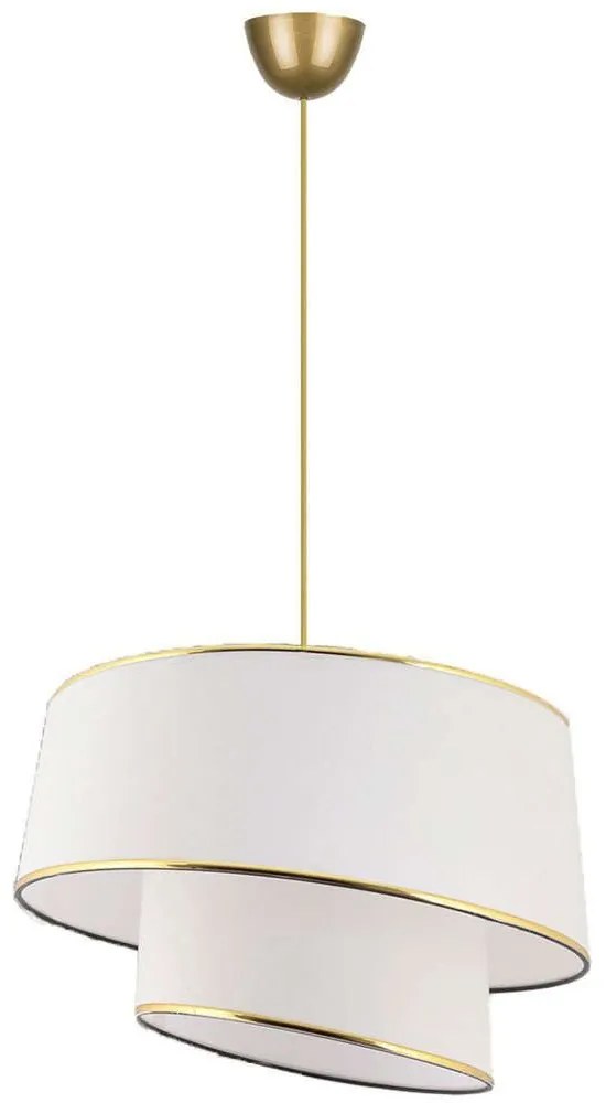 Φωτιστικό Οροφής Barette 390FLH1840 32x32x70cm E27 40W White-Gold Opviq