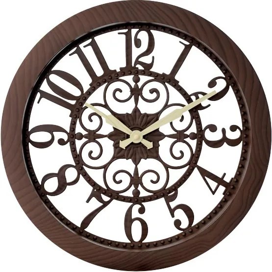 Ρολόι Τοίχου ArteLibre Καφέ Πλαστικό Φ35cm-14740033