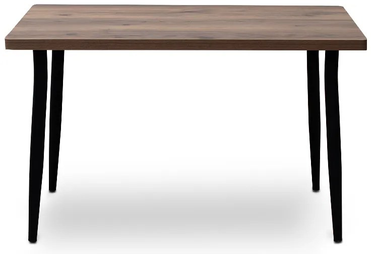 Τραπέζι Levico Megapap Mdf - μεταλλικό χρώμα καπνιστή καρυδιά 120x70x75εκ.