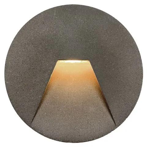 Χωνευτό Φωτιστικό Τοίχου Round Space - Τσιμέντο - 4289900
