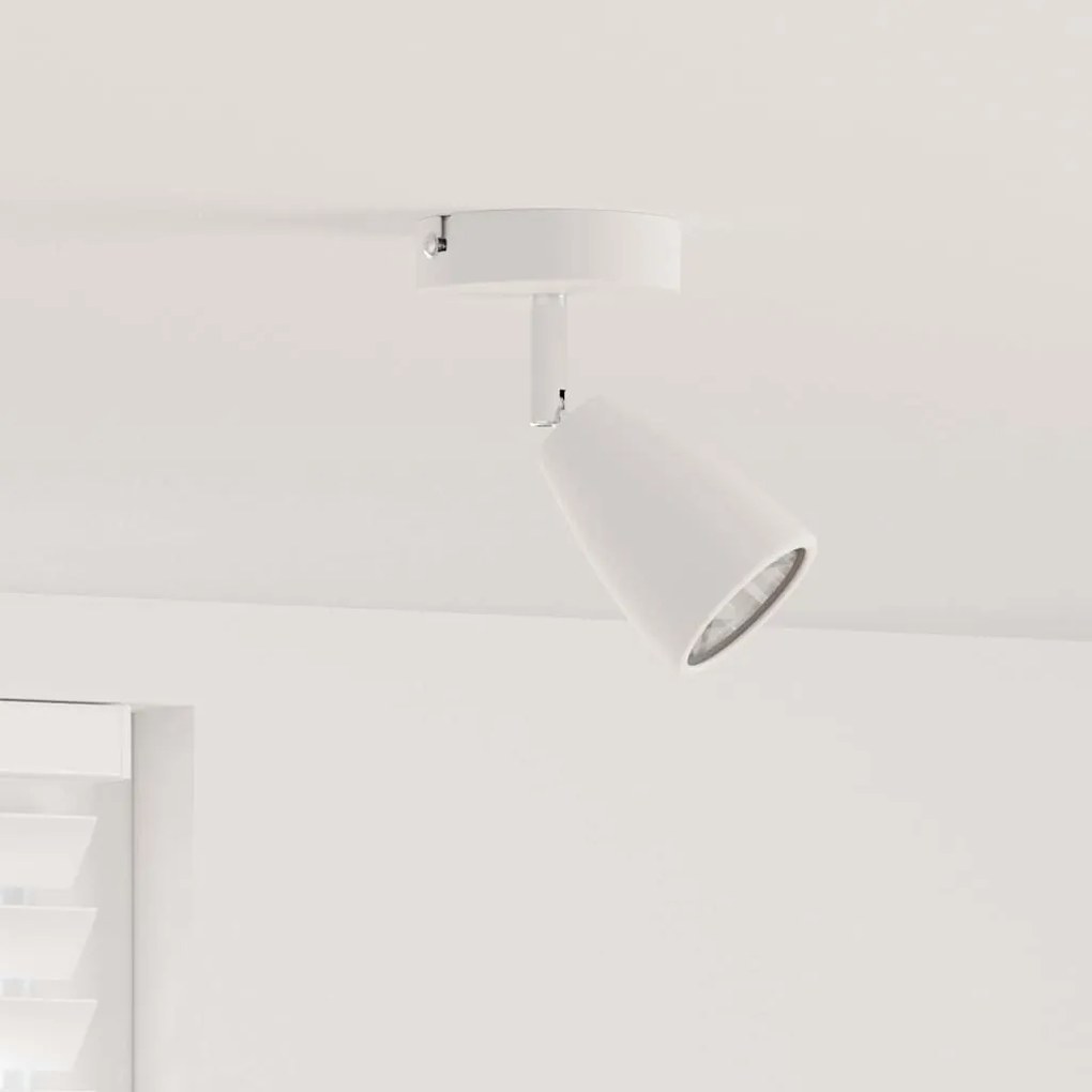 vidaXL Σποτ οροφής Λευκό 8 x 8 x 14.5 εκ. Ατσάλι