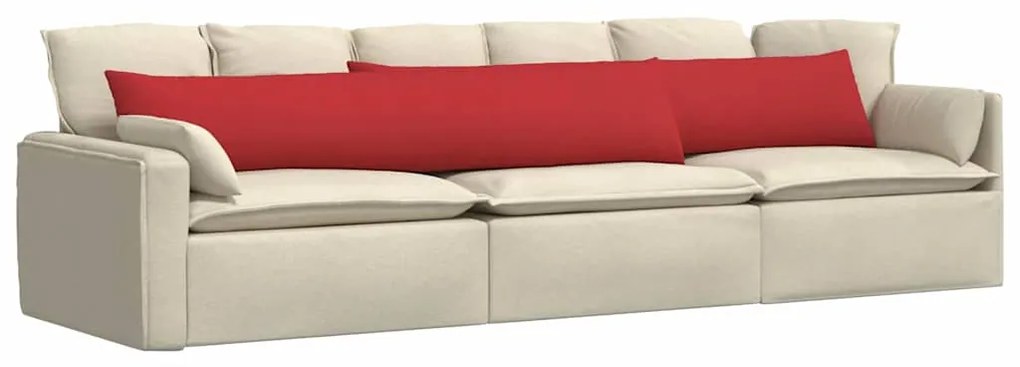 vidaXL Μαξιλάρι Καναπέ 2 pcs Κόκκινο 200 x 40 εκ. ύφασμα