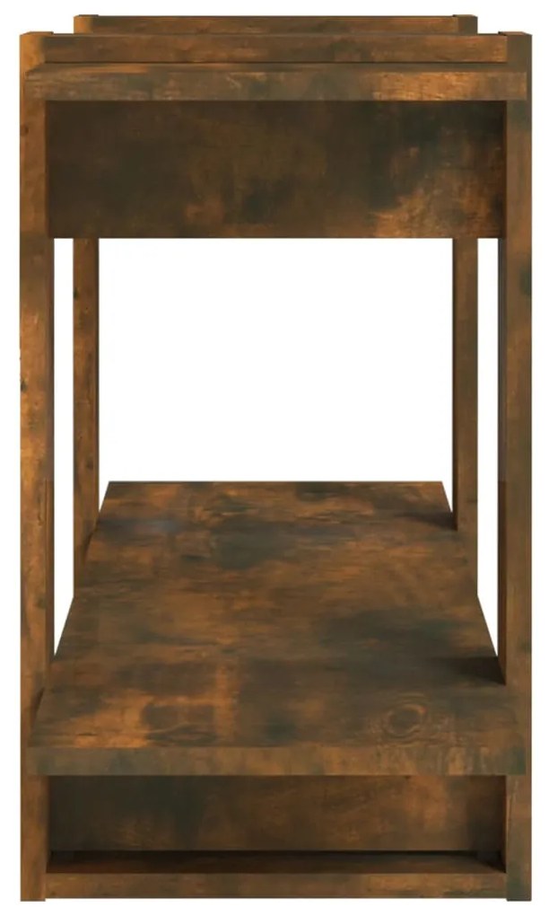 vidaXL Βιβλιοθήκη Καπνιστή Δρυς 100x30x51 εκ. από Επεξεργασμένο Ξύλο