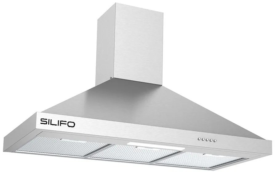 Silifo Απορροφητήρας Καμινάδα Sf6618 Inox 90cm (4 Έτη Εγγύηση Ελληνικής Αντιπροσωπείας)
