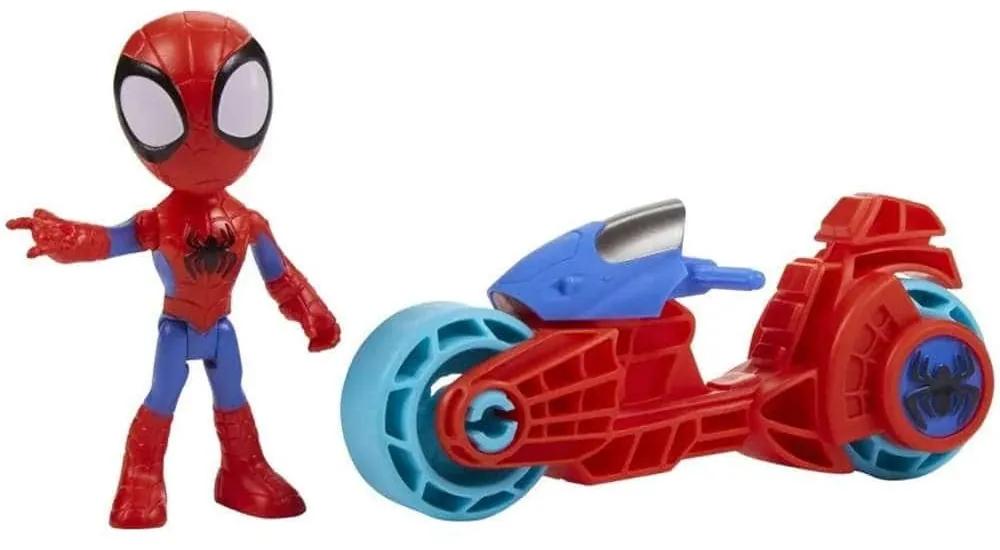 Φιγούρα Δράσης Marvel Spidey &amp; Οι Καταπληκτικοί Φίλοι Του Με Μοτοσικλέτα F7459 Blue-Red Hasbro