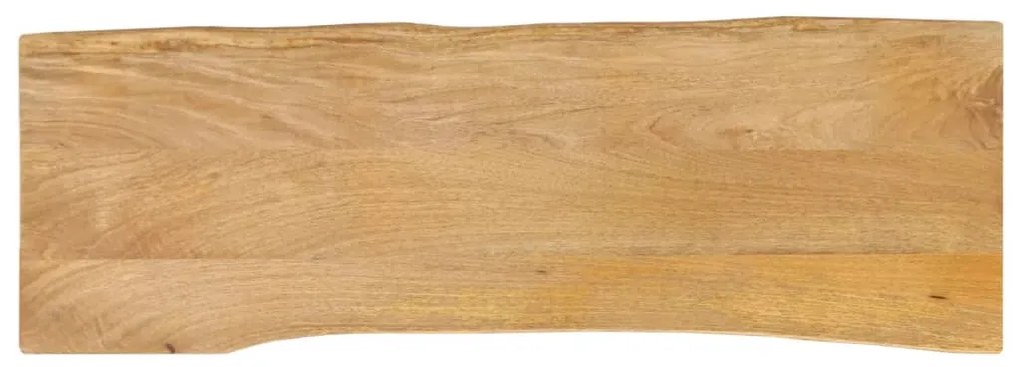 Επιφάνεια Τραπεζιού 120x40x3,8 εκ. Live Edge Μασίφ Ξύλο Μάνγκο