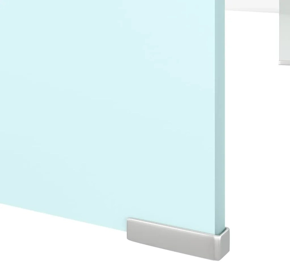 vidaXL Βάση Τηλεόρασης/Οθόνης Πράσινη 100 x 30 x 13 εκ. Γυάλινη