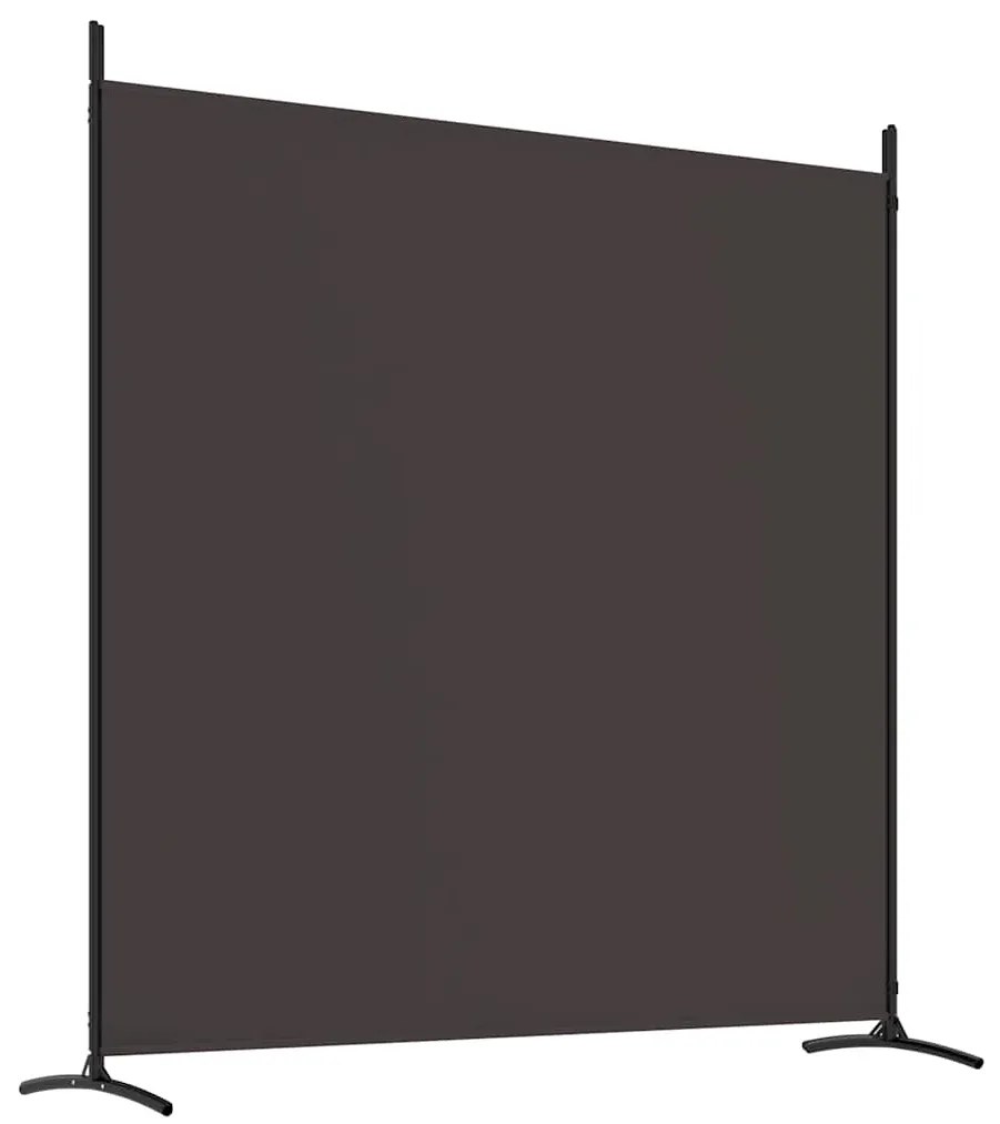 vidaXL Διαχωριστικό Δωματίου με 4 Πάνελ Καφέ 698x180 εκ. από Ύφασμα