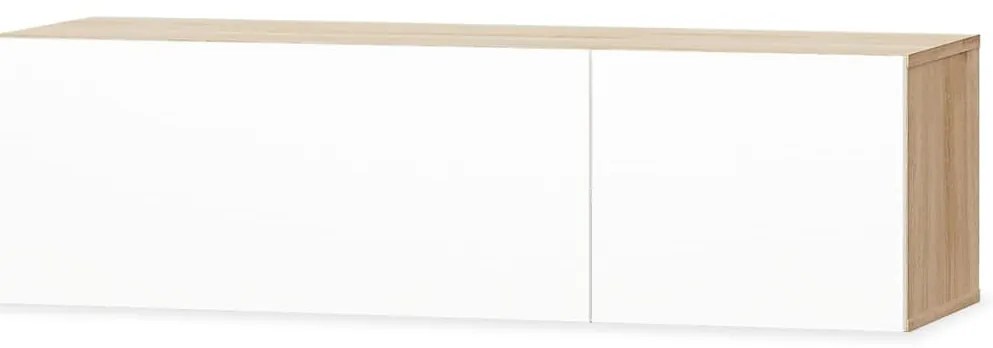 vidaXL Έπιπλα Τηλεόρασης 2 τεμ. Λευκό/Δρυς 120x40x34 εκ. Επεξ. Ξύλο