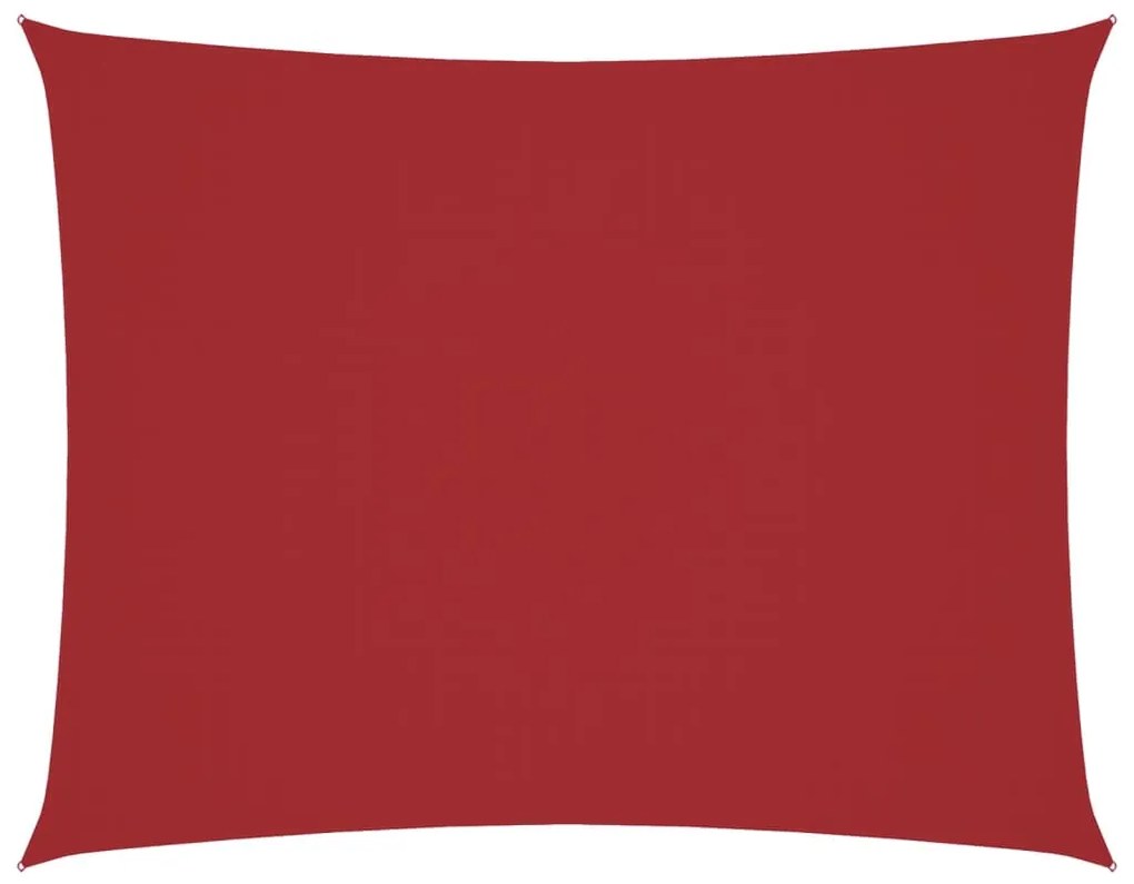 vidaXL Πανί Σκίασης Ορθογώνιο Κόκκινο 2,5 x 3,5 μ. από Ύφασμα Oxford