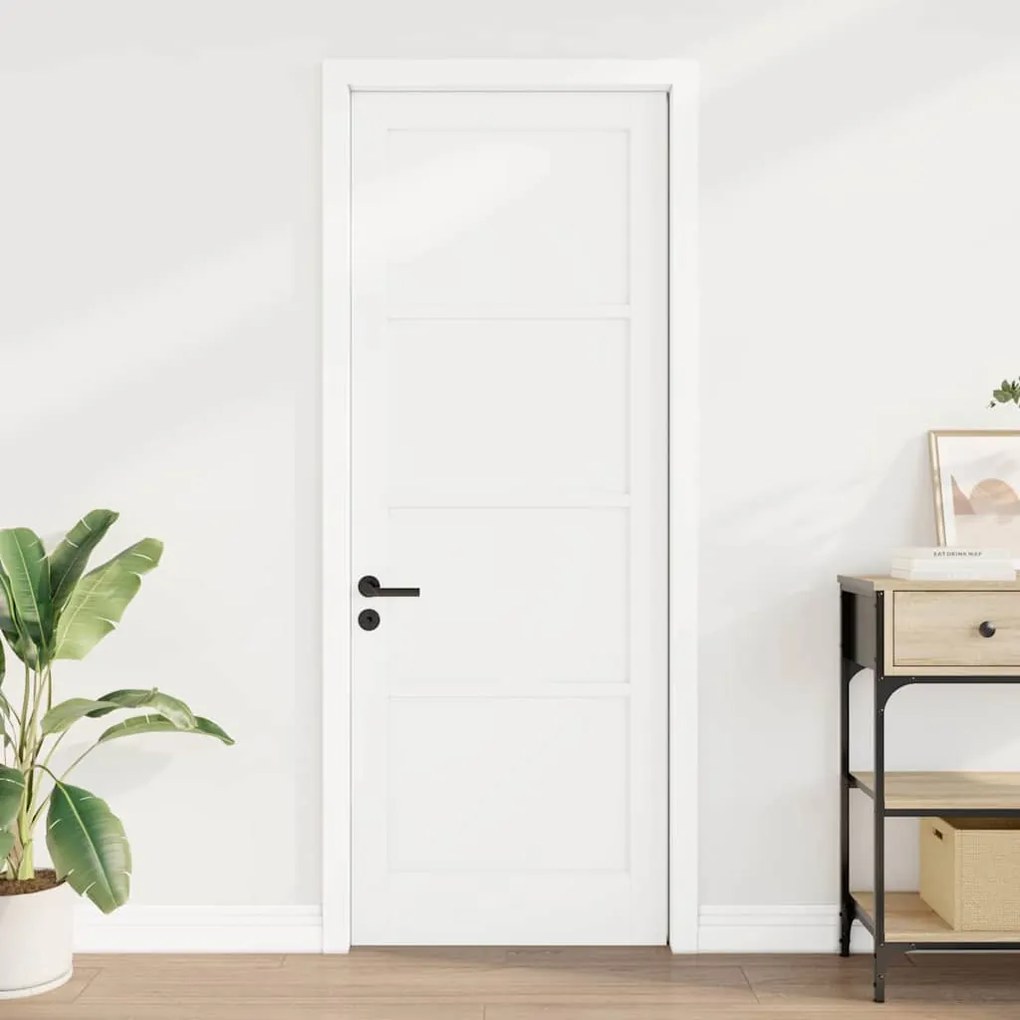 vidaXL Εσωτερική Πόρτα Λευκό 78 x 211 εκ Κόντρα πλακέ