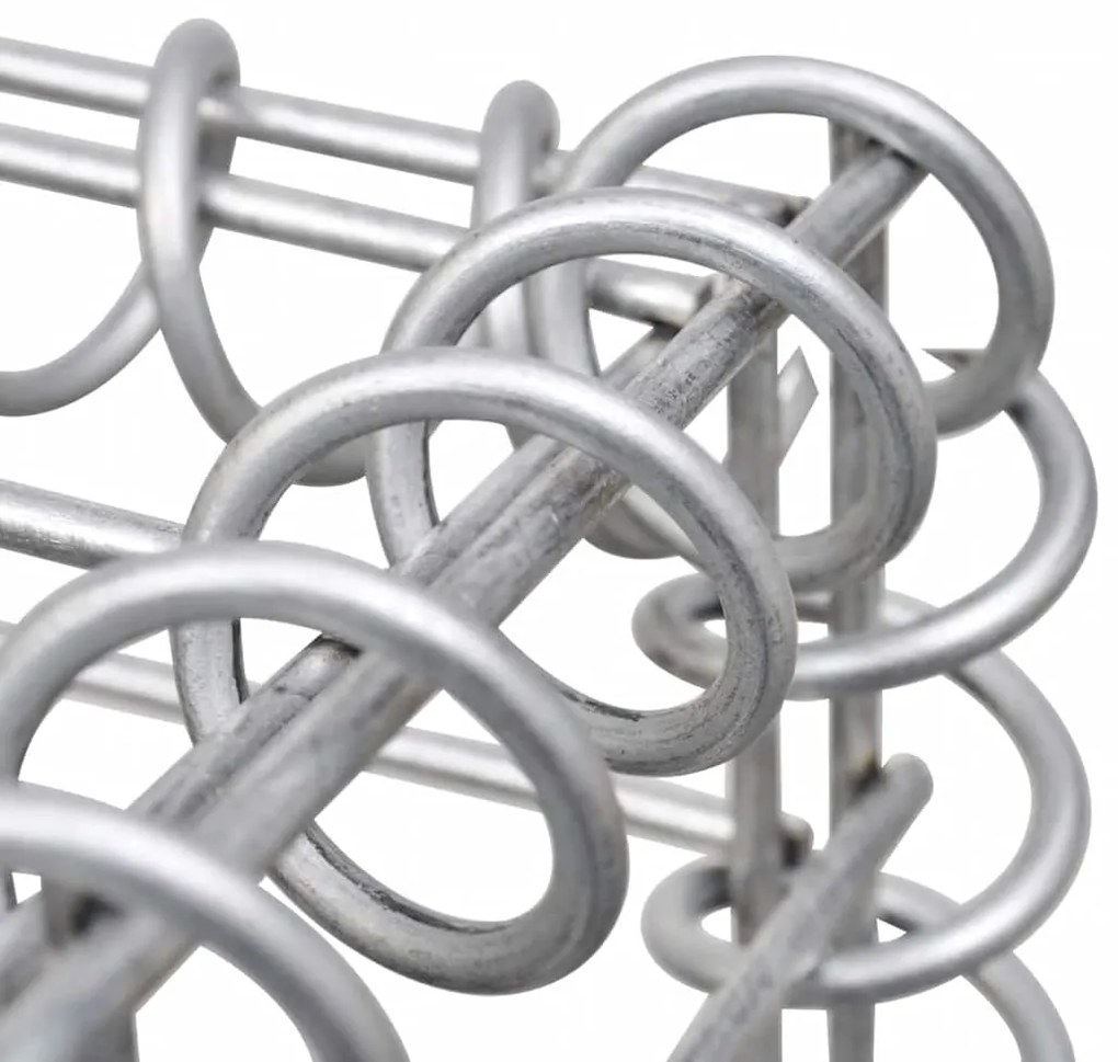 vidaXL Συρματοκιβώτιο-Γλάστρα Υπερυψωμένη 450x30x90 εκ. Γαλβ. Χάλυβας