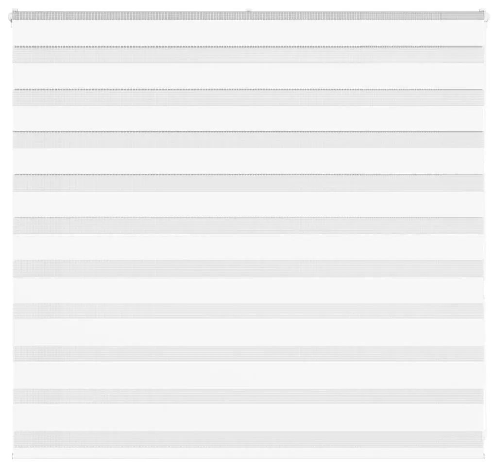 vidaXL Ζέβρα τυφλή Λευκό Πλάτος υφάσματος 150,9 εκ. Πολυεστέρας