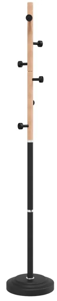 vidaXL Καλόγερος Μαύρος 177 εκ. από Σίδερο με Ηλεκτ. Βαφή Πούδρας