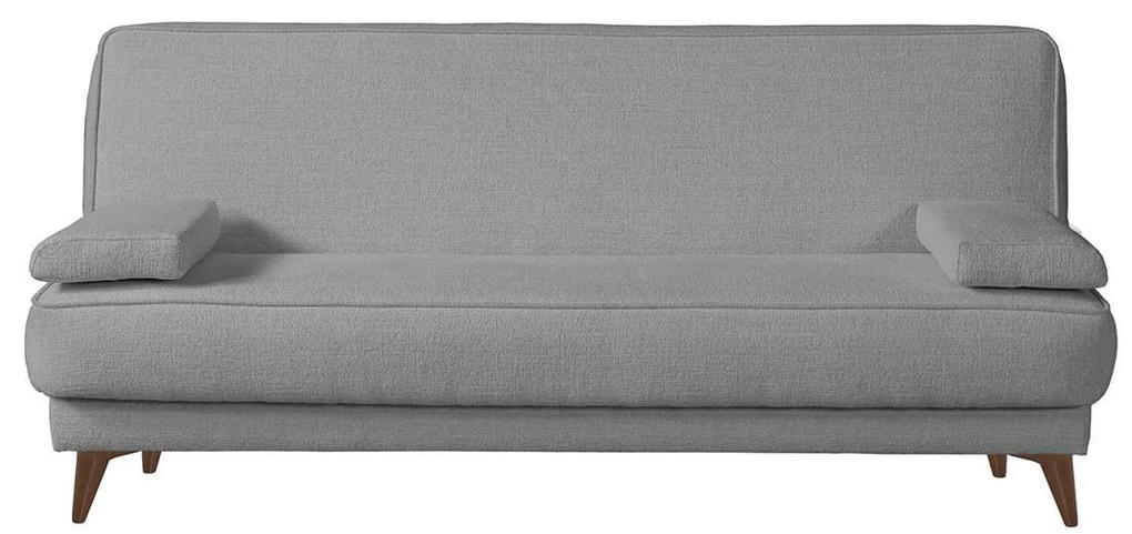 Καναπές Κρεβάτι Τριθέσιος ArteLibre LEO Ανοιχτό Γκρι 190x84x86cm
