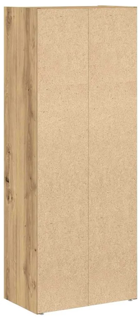 Βιβλιοθήκη Αρτισιανή Δρυς 40x24x102 εκ. Επεξ. Ξύλο - Καφέ